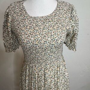 Elloh Floral Maxi Dress Cottagecore Soft Girl Pockets